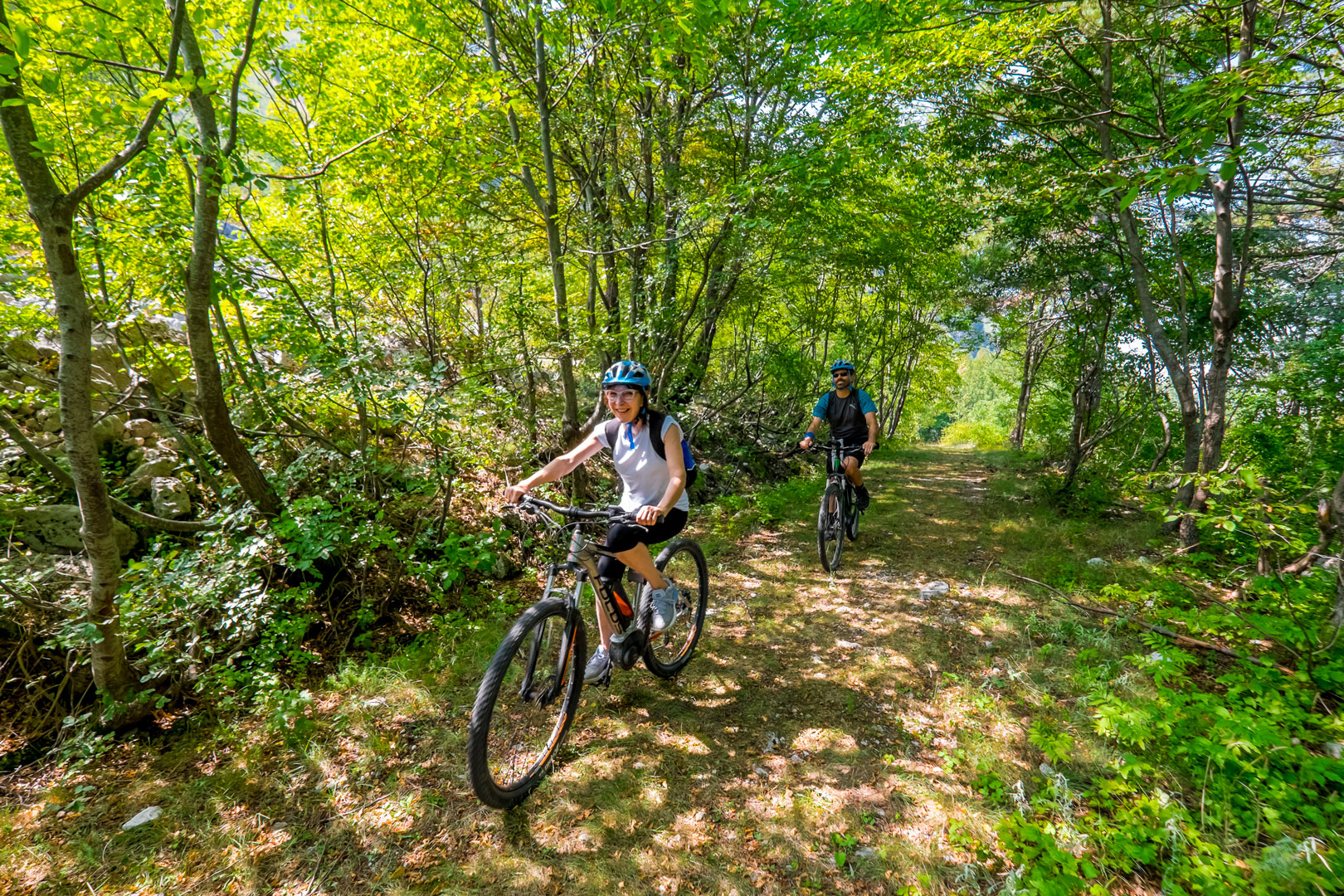 In E-Bike alla Foresta di San Gerbone